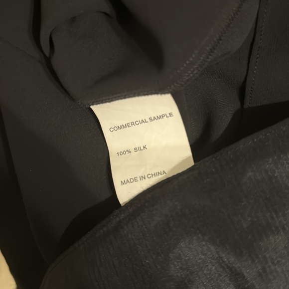 FRAME Black Corded Silk Maxi Dress - Picture 9 of 9